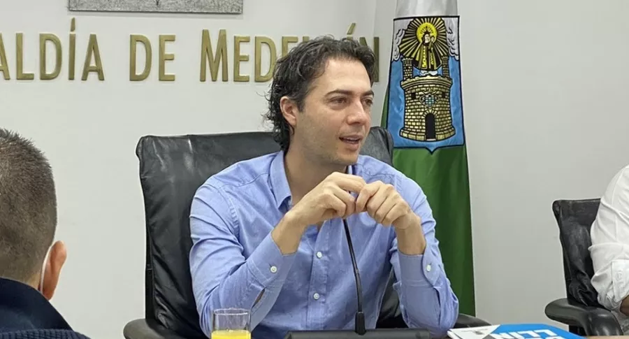 Daniel Quntero Calle, alcalde de Medellín. 