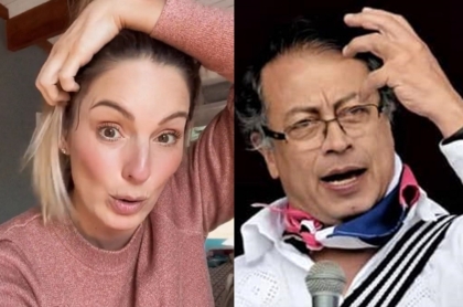 Claudia Bahamón, que dijo que Gustavo Petro no le simpatiza. Fotomontaje: Pulzo.