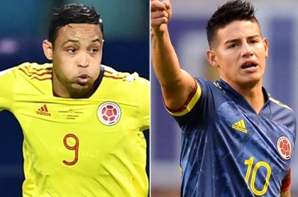 Luis Muriel, que no negó pelea con James Rodríguez en la Selección Colombia. Fotomontaje: Pulzo.