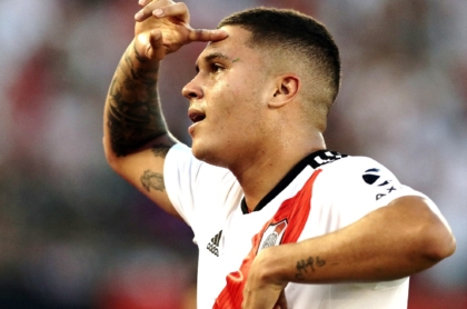 Juan Fernando Quintero, volante que quiere volver a River Plate de Argentina.