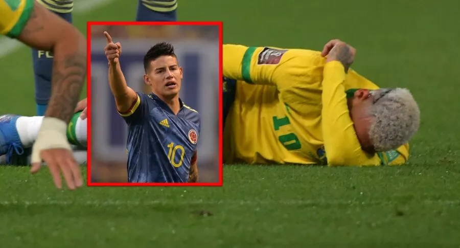 Fotos de los memes y las burlas a  Neymar y James Rodríguez en el partido de Brasil vs. Colombia.