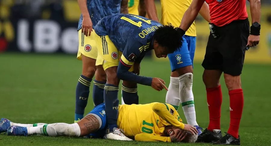 Juan Guillermo Cuadrado le gritó a Neymar en partido Brasil vs. Colombia