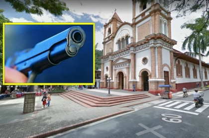 Municipio de Ciudad Bolívar, en Antioquia / ilustración de arma de fuego.