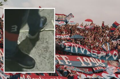Buscan en Medellín a hinchas que sean dueños de tenis que se perdieron en el partido contra Nacional.