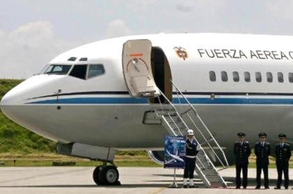 Avión presidencial colombiano.