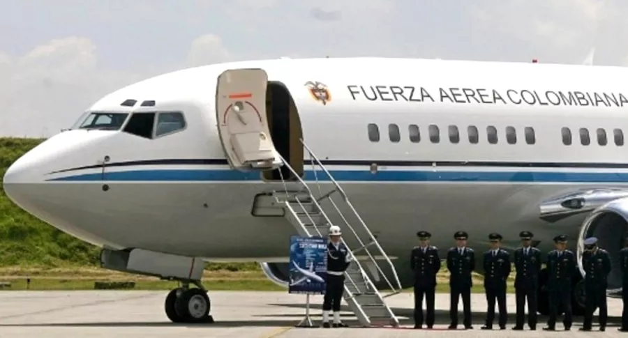 Avión presidencial colombiano.