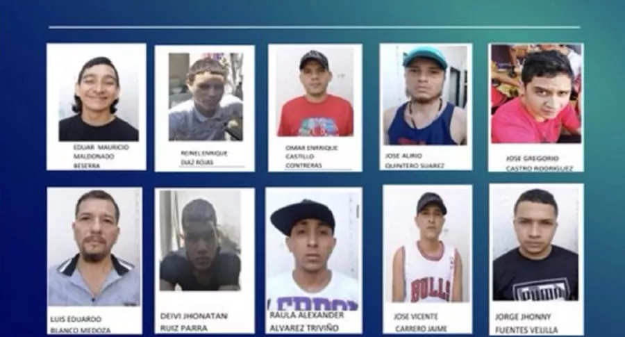 Fotos de detenidos que se fugaron en CAI de Cúcuta