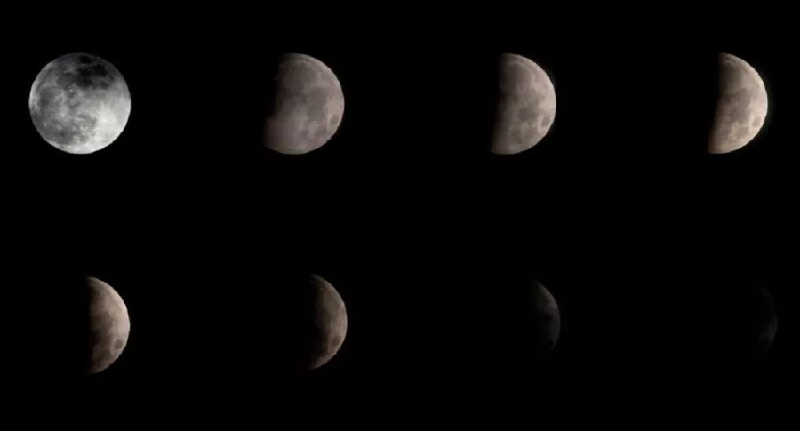 Video del eclipse lunar en Colombia.