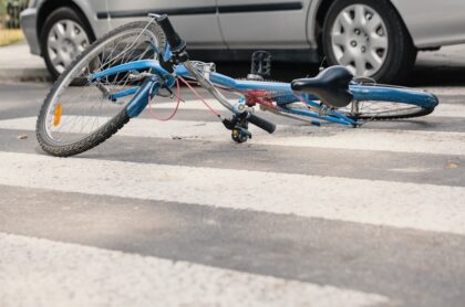 Imagen ilustrativa de accidente de ciclista, a propósito de accidente en Bogotá hoy, en la Autopista Sur que dejó un ciclista muerto.