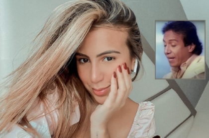 Lily Díaz y su papá Diomedes Díaz, a propósito de que nació el hijo de ella con Evelio Escorcia y ya publicaron la primera foto.