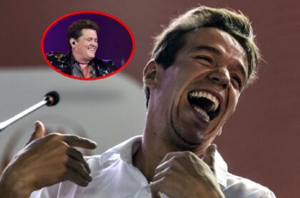 Rigoberto Urán y Carlos Vives