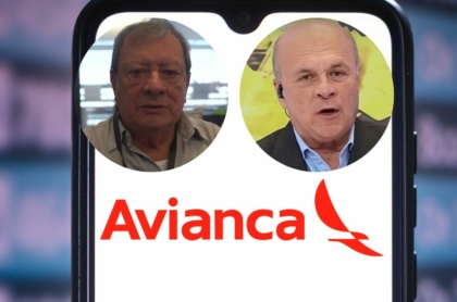 Imágenes de Mario Hernández, Carlos Antonio Vélez e ilustración de Avianca, en nota de quejas de famosos sobre la aerolínea.