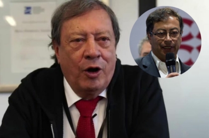 Fotos de Mario Hernández y Gustavo Petro, en nota de qué dijeron de regalo al político y crítica al empresario.