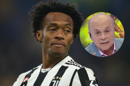 Fotos de Juan Guillermo Cuadrado y Carlos Antonio Vélez, en nota de qué dijo el periodista sobre discusión con Cristiano Ronaldo.