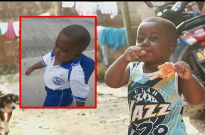 Yanfry, niño chocoano protagonista del video viral, sufre de una enfermedad que le impide crecer.