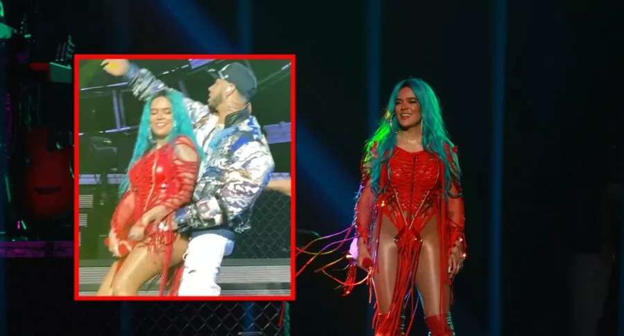 Video y cómo fue la reacción de Karol G cuando Anuel llegó de sorpresa a su concierto en Puerto Rico.