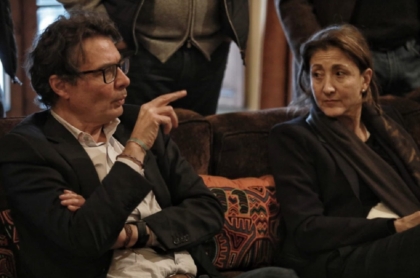 Alejandro Gaviria e Íngrid Betancourt, durante el cónclave que dio origen a la Coalición Centro Esperanza