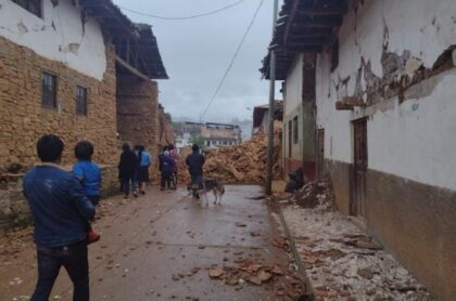 Imagen de sismo que ilustra nota; En Perú, el sismo deja 2.000 damnificados y 117 casas destruidas