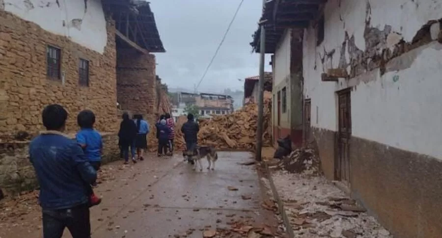 Imagen de sismo que ilustra nota; En Perú, el sismo deja 2.000 damnificados y 117 casas destruidas