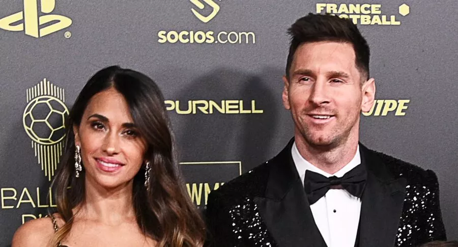 Lionel Messi en la gala del Balón de Oro 2021.