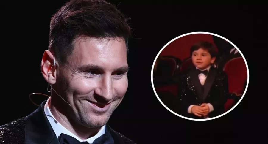 La broma de Mateo Messi a Lionel Messi en el video de premiación de la gala del Balón de Oro.
