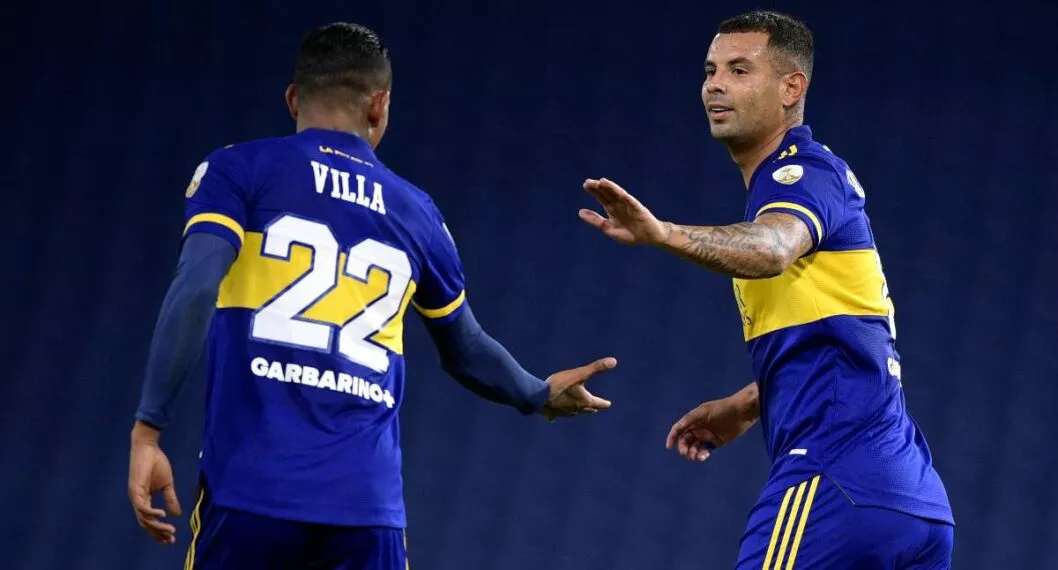 Foto de Edwin Cardona y Sebastián Villa en Boca Juniors, en nota de qué publicaron tras escándalo.