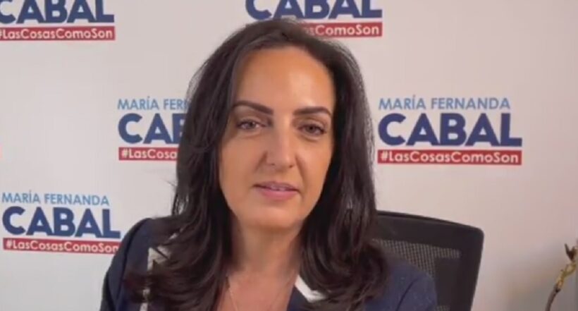 Imagen de María Fernanda Cabal, que cuestiona a la Coalición de la Experiencia