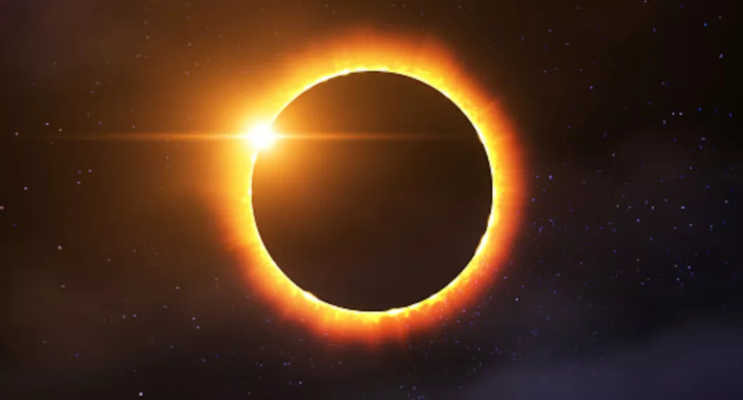 Durante el eclipse se pudo observar la corona alrededor de la Luna