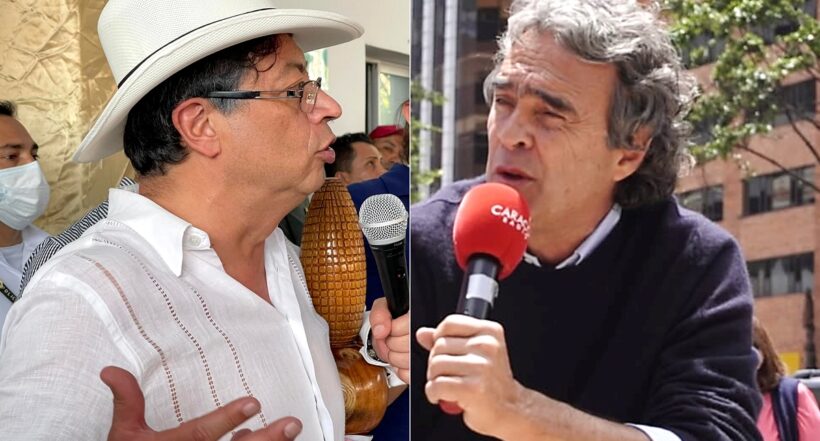 Gustavo Petro y Sergio Fajardo, cuyas campañas armaron pelea en día de las velitas. Fotomontaje: Pulzo.