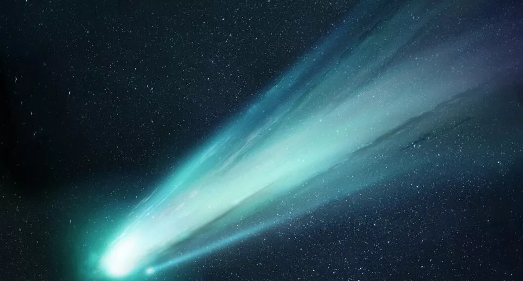 Un cometa como 'Leonard', que se acercará a la Tierra entre el 12 y el 14 de diciembre.