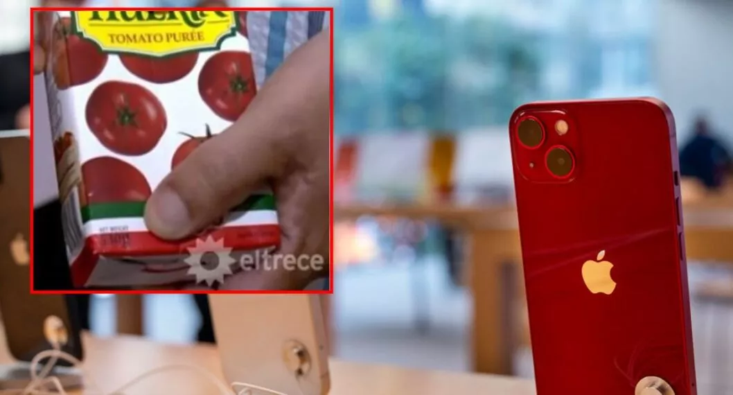 Joven compró un iPhone 11 por Internet, pero recibió una caja de puré de tomate