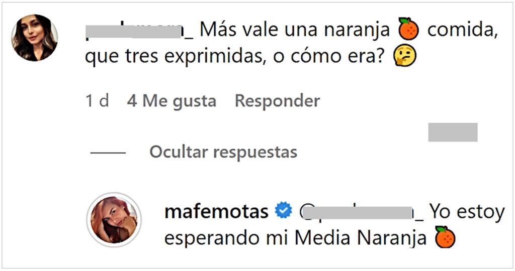 Instagram @mafemotas