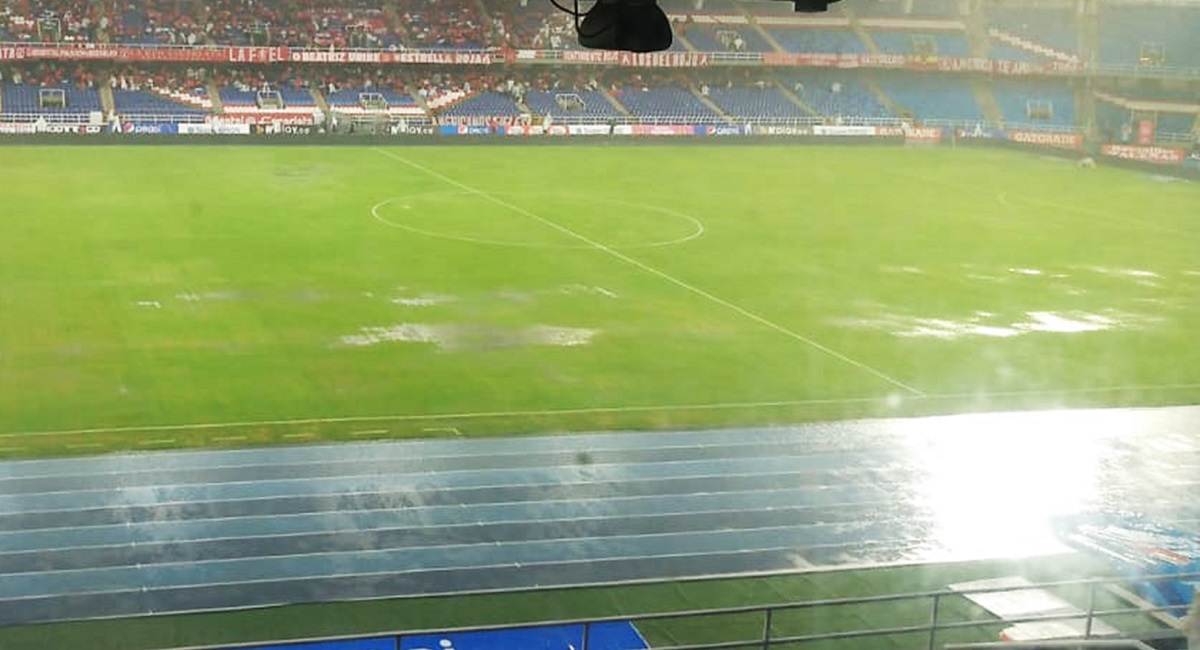 América de Cali vs Deportes Tolima,  que fue suspendido por lluvia en el Pascual Guerrero.