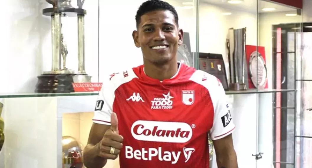Alexander Mejía, quien se va de Santa Fe para ser nuevo jugador de Atlético Nacional