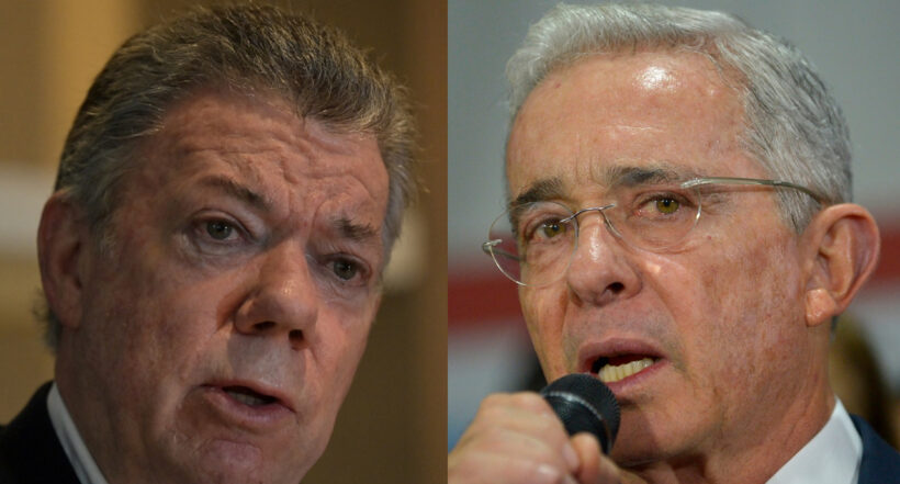 Álvaro Uribe denuncia a Juan Manuel Santos por llamar a un magistrado