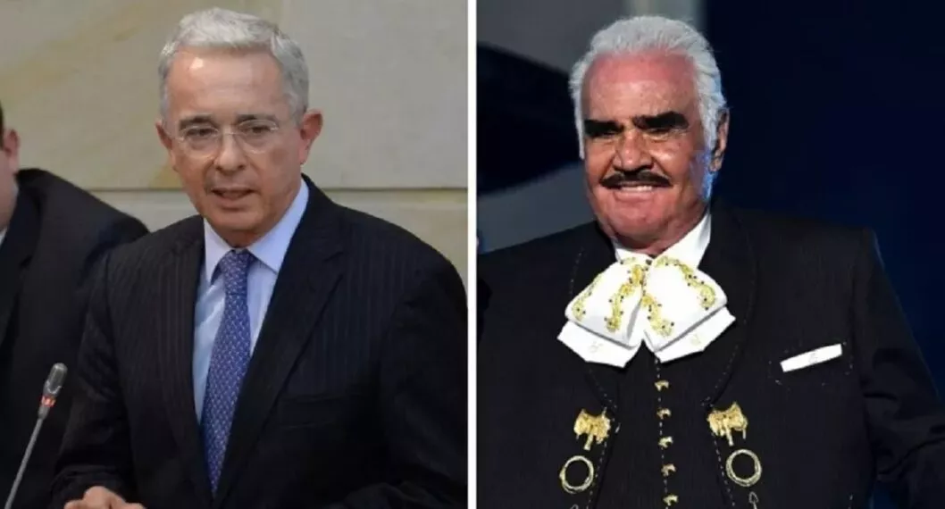 Imagen de Álvaro Uribe y Vicente Fernández, unidos por vínculo en diciembre 12