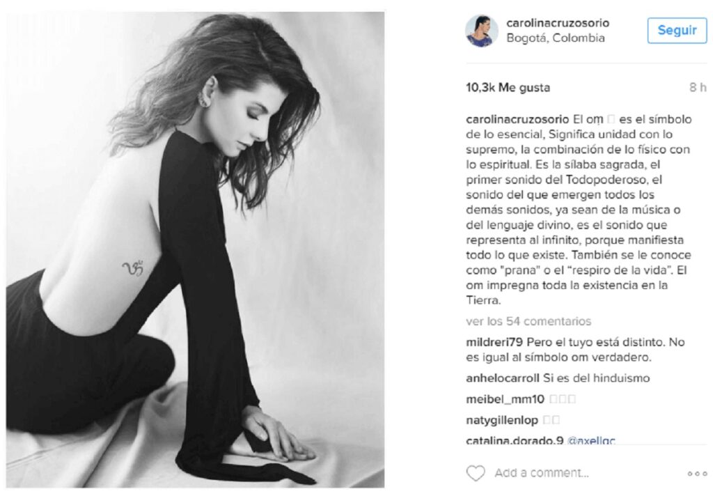 Instagram: @carolinacruzosorio