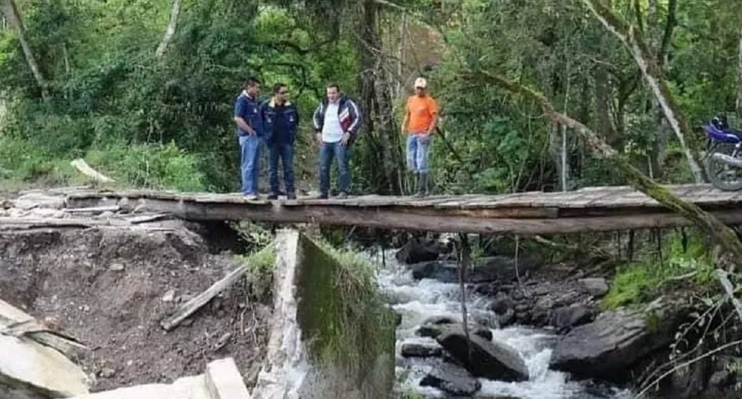 Quebrada La Raya, en Norte de Santander, donde ocurrió la trageedia familiar en la que murió Dora Guerrero y desapareció su hija.