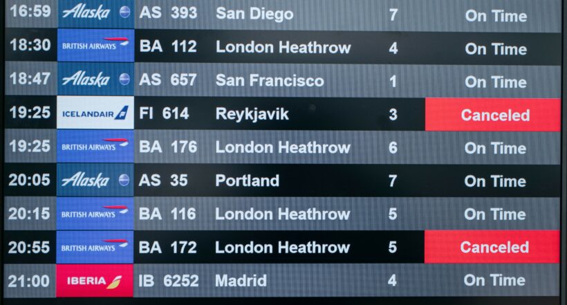 Aerolíneas cancelan vuelos previo a Año Nuevo por variante Ómicron. Lufthansa, Delta y United Airlines, algunas de ellas.