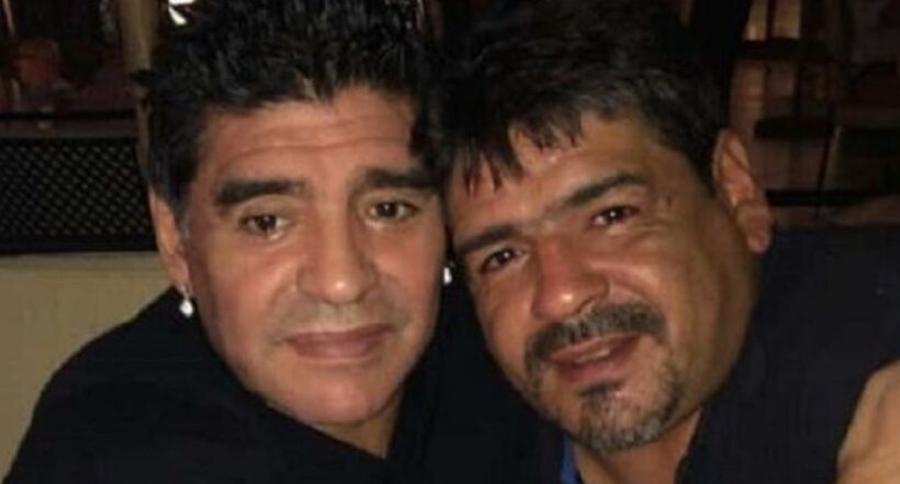 Imagen de Hugo Maradona, hermano de Diego Maradona, que murió en Nápoles, Italia
