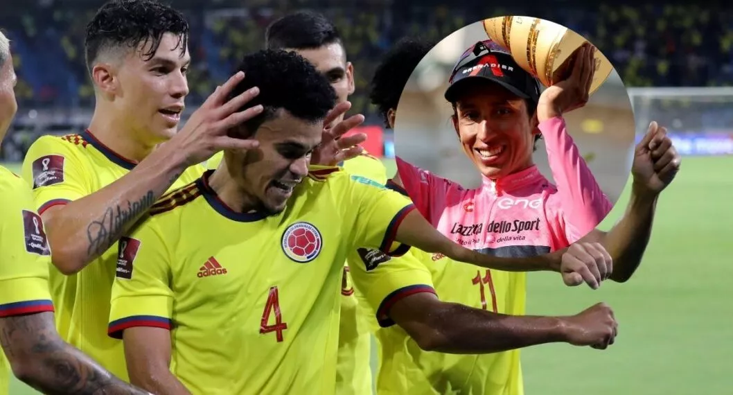 Fotos de jugadores de Selección Colombia y Egan Bernal, en nota de retos deportivos de Colombia en 2022.