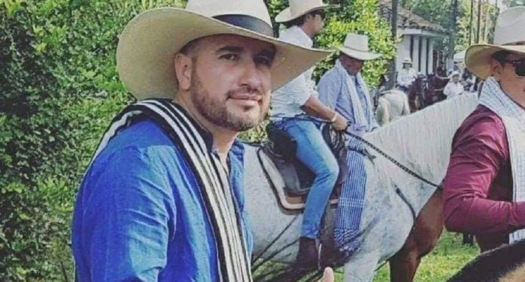 Fabio Nelson Herrera, hombre muerto luego de caer de su caballo en cabalgata, en Palmira.