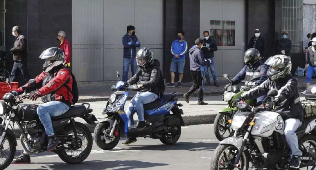 Imagen de motos que ilustra nota; Pico y placa para motos en Bogotá: Alcaldía no descarta idea
