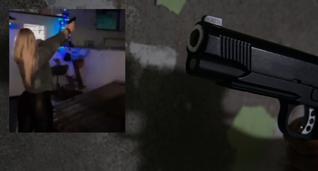 Imagen de arma que ilustra nota; Video de mujer que dispara pistola en año nuevo, en Antioquia