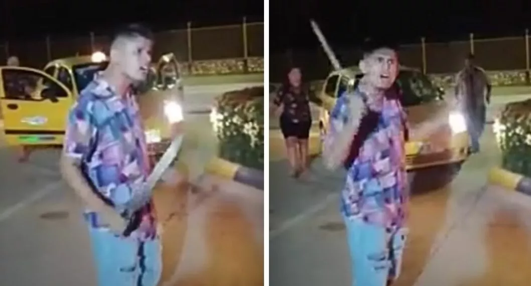 Taxista en Melgar sacó machete a turistas que le reclamaron por lo que cobró