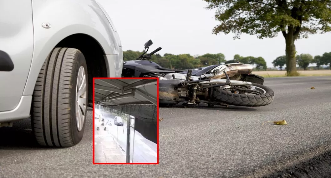 Una grabación de una cámara de seguridad muestra el momento en el que un carro se lleva por delante al hombre, que resultó con varias fracturas en el cuerpo.