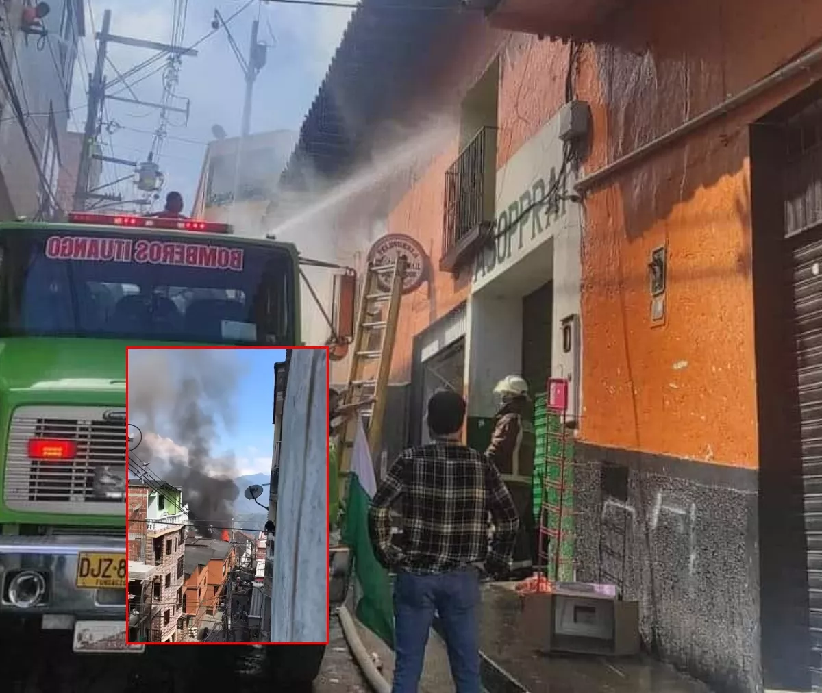 La conflagración se dio en uno de los supermercados más grandes de Ituango. No hay reporte de heridos, pero hay más de 8 locales afectados.