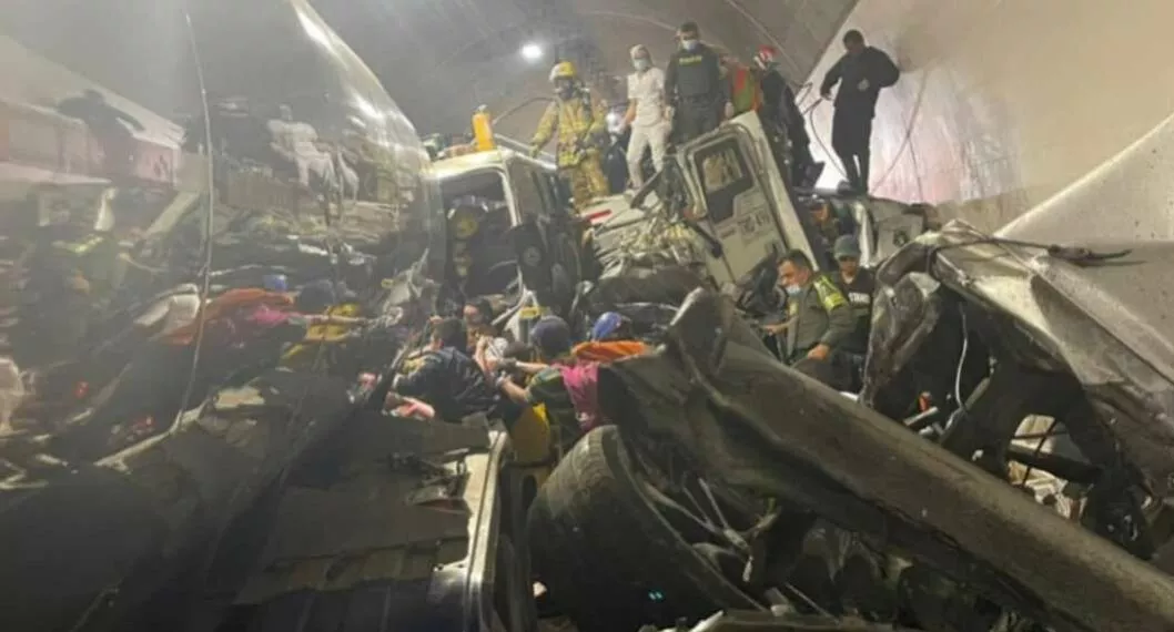 Foto del accidente en Túnel de La Línea, en nota de qué pidió familiar de fallecidos, de qué se quejó.