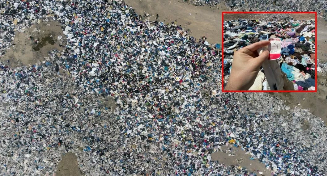Desierto de Atacama en Chile: basurero de ropa con prendas que nunca se usaron