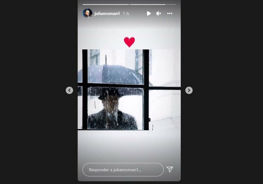 Captura de pantalla Instagram Julián Román
